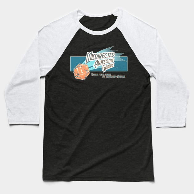 Misdirected Awesome Games Baseball T-Shirt by Misdirected Awesome Games